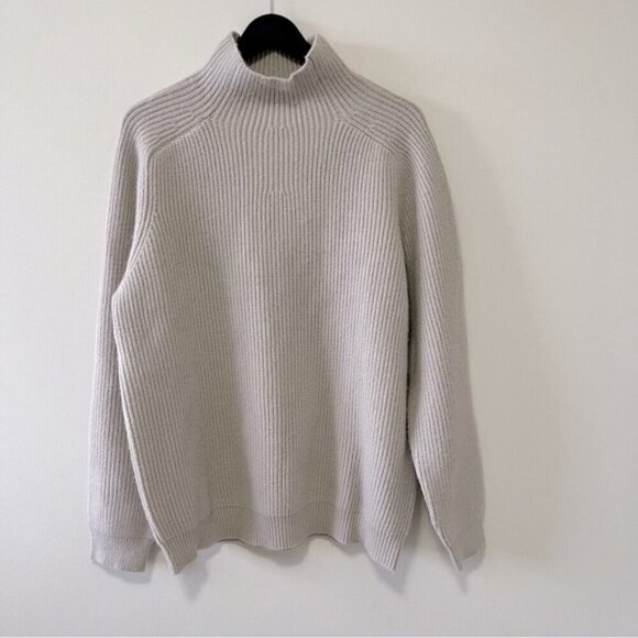 OAK+FORT CHUNKY TURTLENECK RIBBED SWEATER - Picture 1 of 5